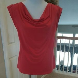 Cowl neck sleeveless top